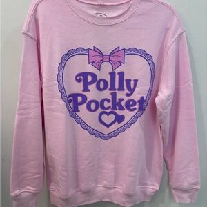 Polly Pocket Pink Graphic Crew Neck Sweater